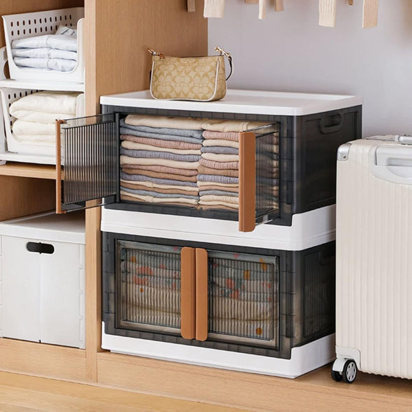 Plastic Folding Wardrobe Storage Organizer (1 Layer / 1 Pc)