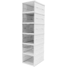 6-Layer Stackable Foldable Storage Organizer Cart for Clothes, Kitchen, Closet & Bathroom