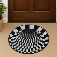 3D Space Round Carpet, Floor Mat Non-Woven Doormat (60 Cm)