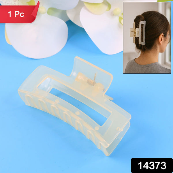 Oversized Matte Finish Rectangle Hair Clip