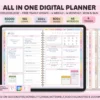 All-in-One Digital Planner 2025, 2026, 2027, Digital Planner, Digital Journal, Digital Goodnotes Template, Weekly, Daily Planner, Notability - Image 5